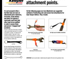 Avoid dropped tools…How to attach lanyards to tools without attachment points.